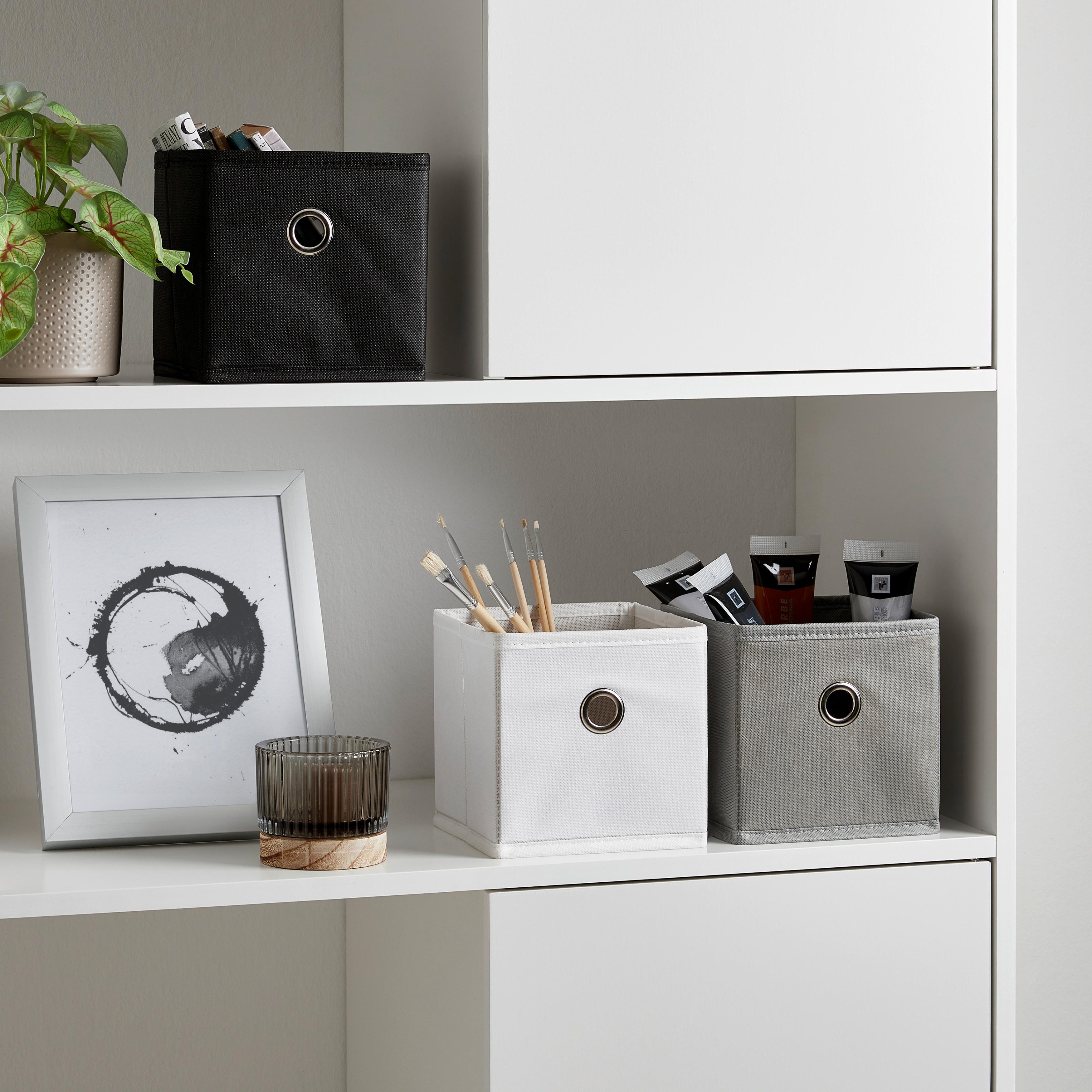 Škatla Za Shranjevanje Phoebe - črna, Konvencionalno, kovina/karton (15/15/15cm) - Based