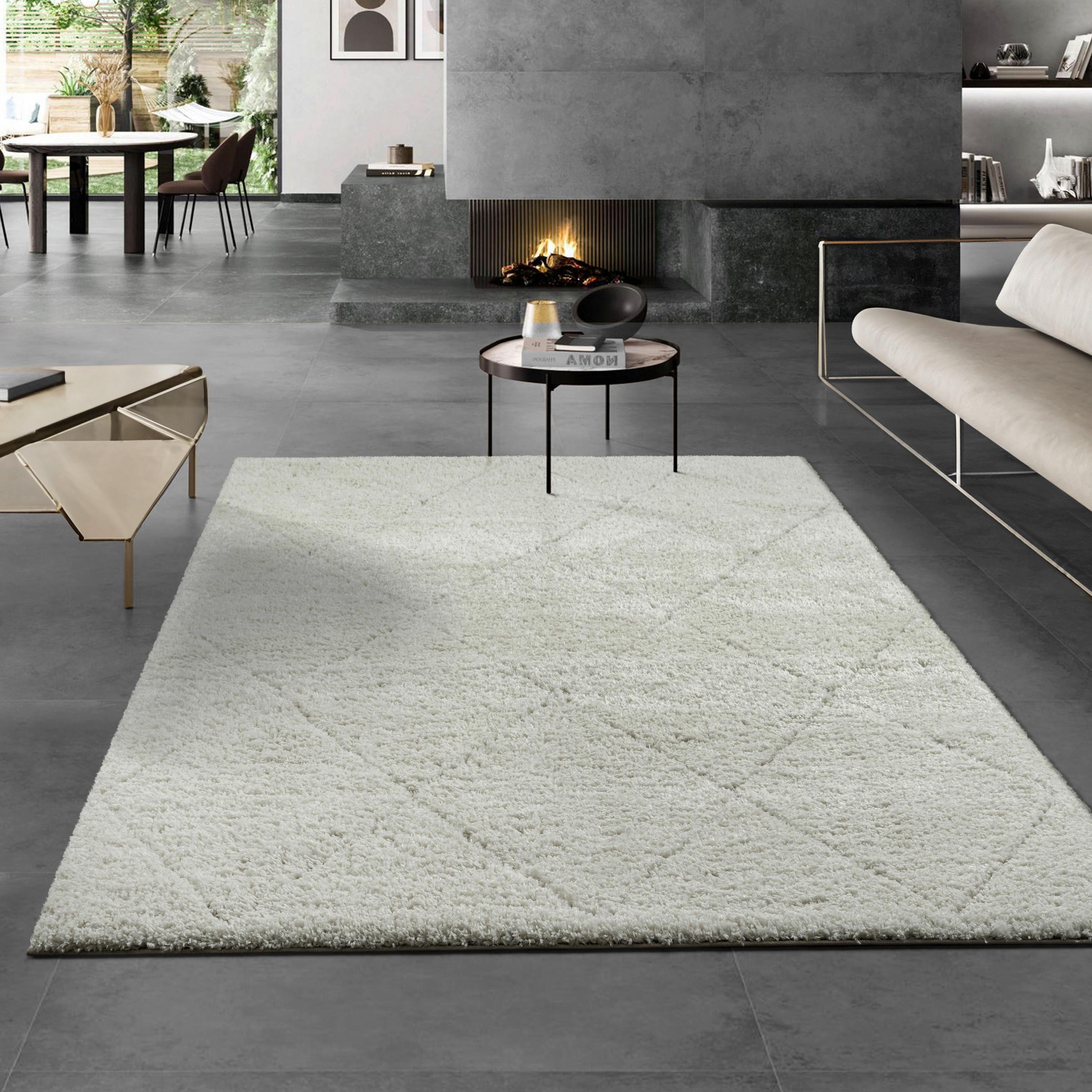 Hochflorteppich Ideal Shaggy Creme ca. 200x290cm - Creme, Basics, Textil (200/290cm)