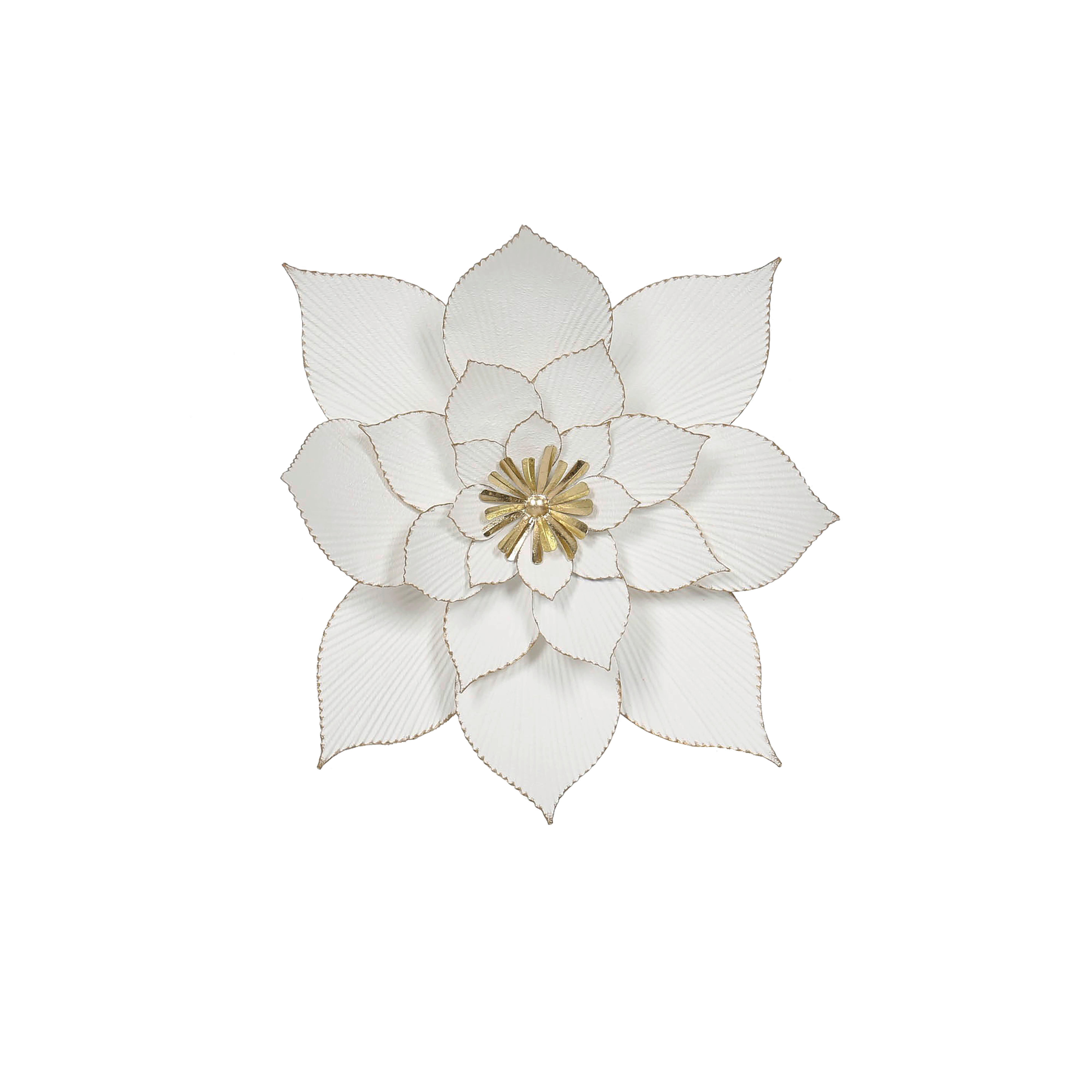 Decorațiune de perete Makena - alb/auriu, Modern, metal (47,5/7cm) - Mömax