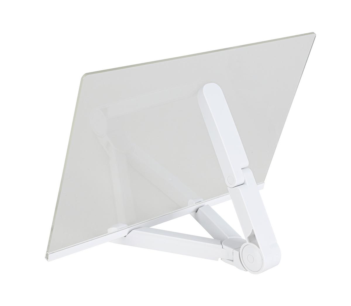LED-Dekoleuchte Malon Weiß/Transparent max. 2 Watt - Transparent/Weiß, MODERN, Kunststoff (30/18,4/20cm) - Mömax