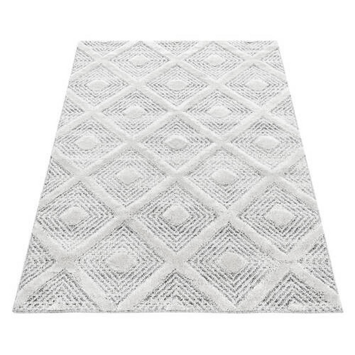 Webteppich Pisa Grau ca. 200x290cm - Grau, KONVENTIONELL, Textil (200/290cm)