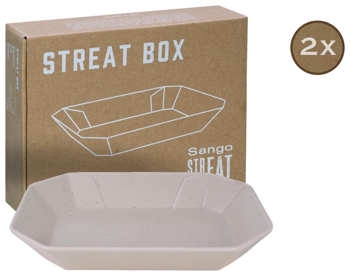 Set Posod Street Box, 2-Delni - krem barve, Basics, keramika (22/17cm) - Creatable