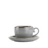 KAFFEKOPP MED FAT CAPRI - grå, Modern, keramik - Mömax