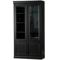 Vitrne Organize Schwarz - Schwarz, Design, Glas/Holz (110/215/44cm) - Livetastic