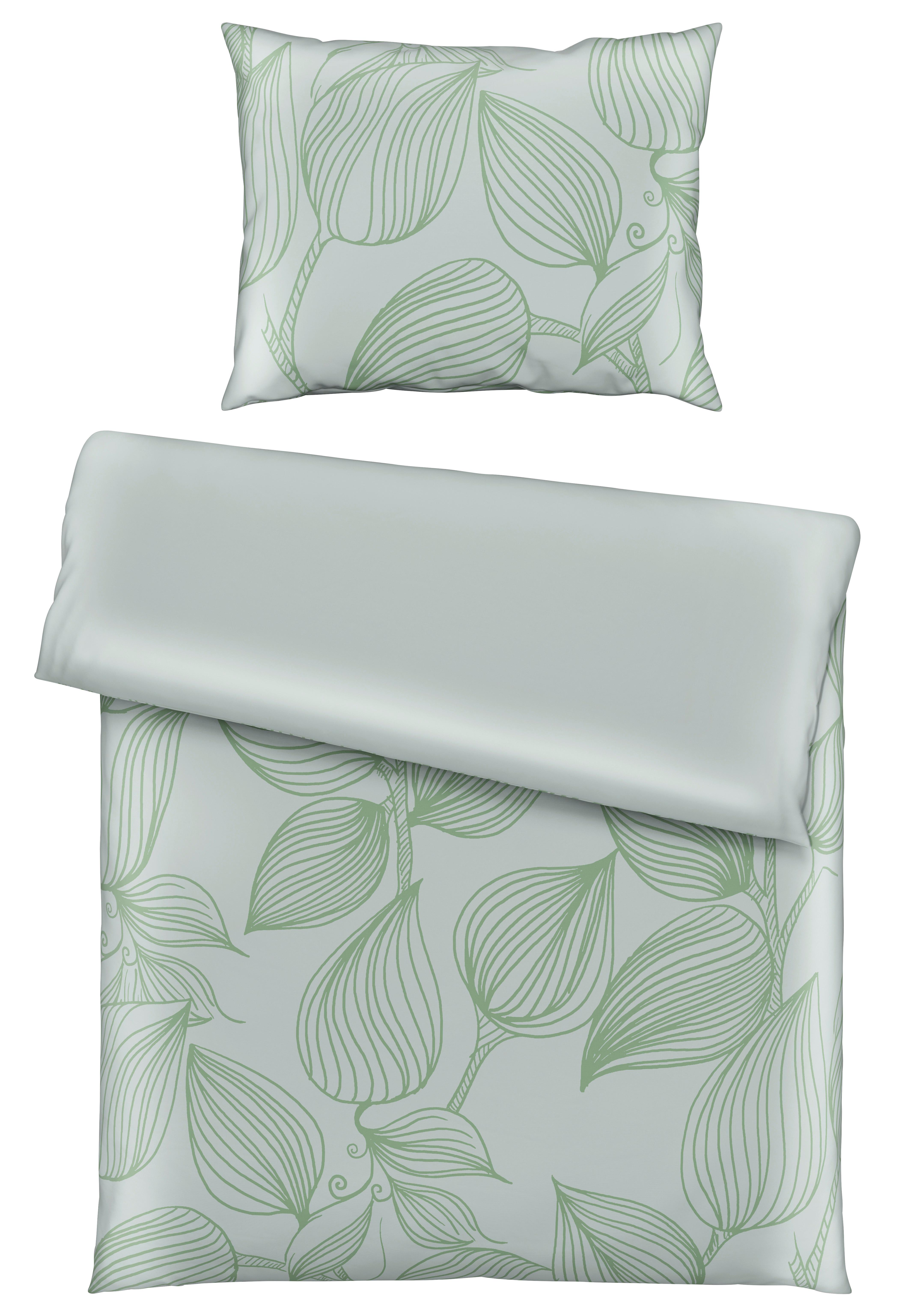 BETTWÄSCHESET GREEN HOUSE - Grün, Textil (160/210cm) - Modern Living