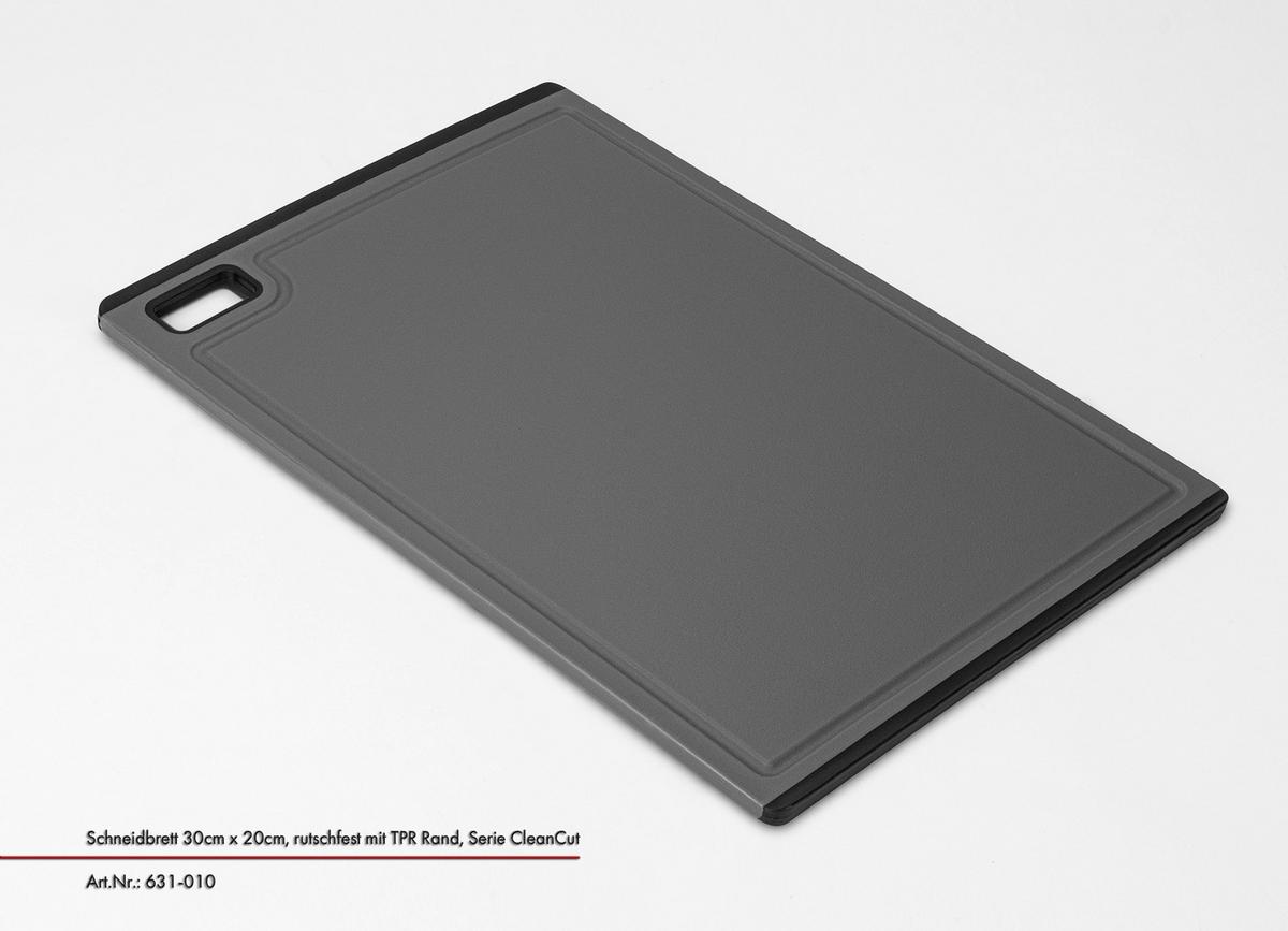DESKA DO KROJENIA 631-010 - czarny/szary, Basics, tworzywo sztuczne (30/1/20cm) - Justinus