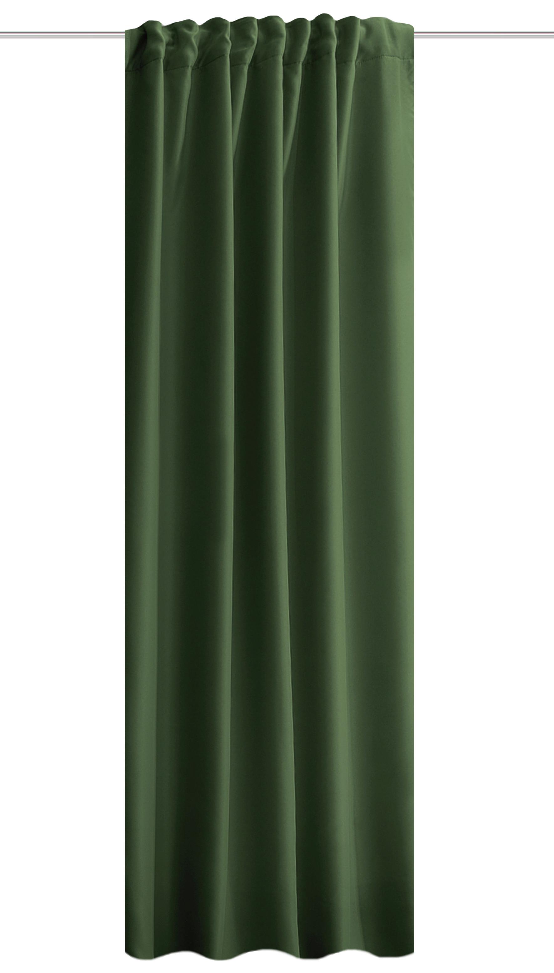 Lärmschutzvorhang Acustico Olivgrün ca. 135x160cm - Olivgrün, Textil (135/160cm)