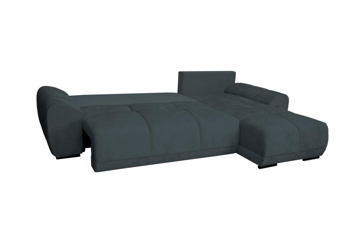 Kutna Garnitura Bonn - boje grafita/crna, Moderno, tekstil/plastika (296/182cm)