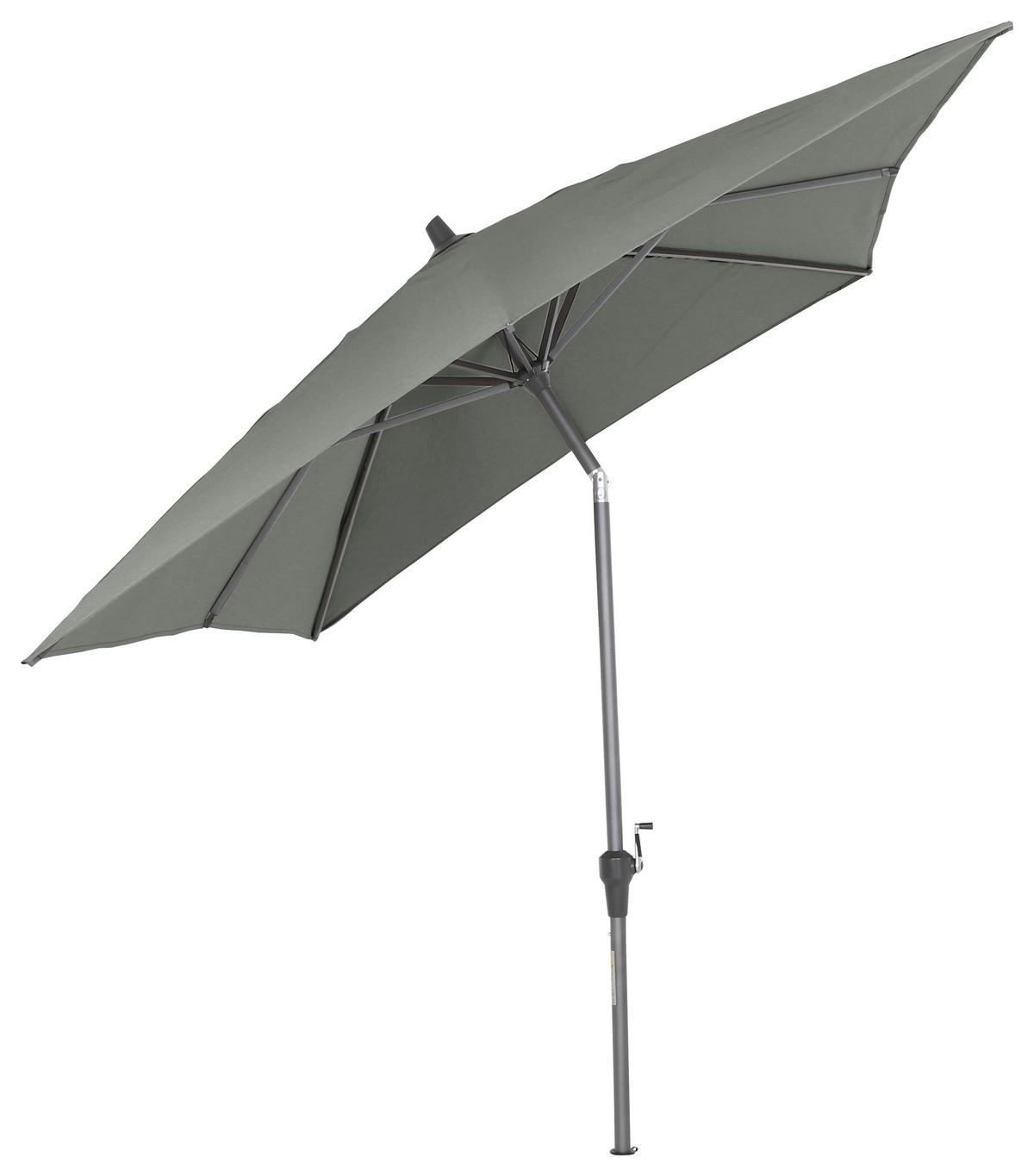 Sonnenschirm BHT 300x256x200 cm Anthrazit/Olivgrün - Anthrazit/Olivgrün, KONVENTIONELL, Textil/Metall (300/200cm) - Siena Garden