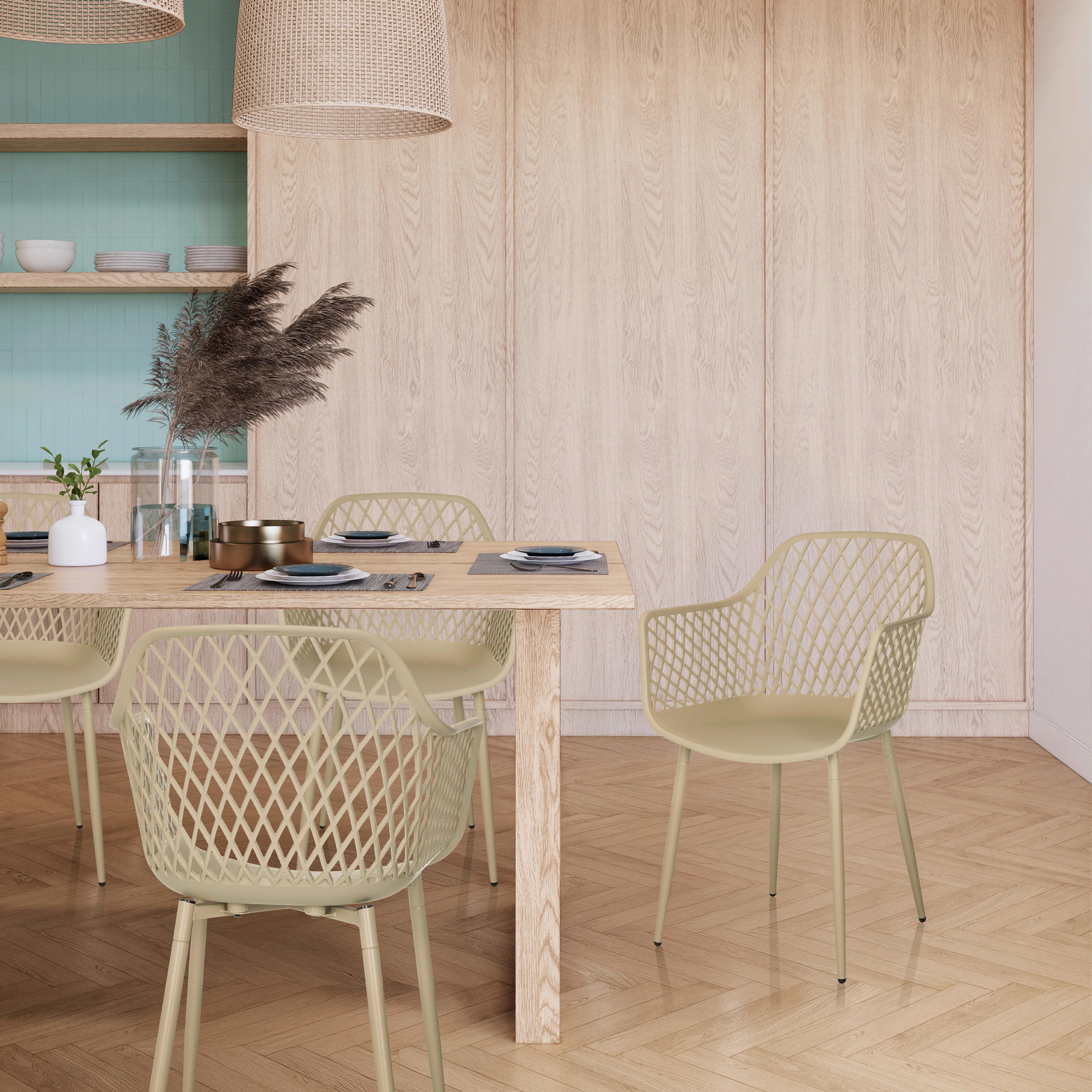 Vrtni Stol Begio L, Bež - bež, Moderno, kovina/umetna masa (56/81/50cm) - MID.YOU