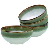 Set Posod Cascade Green, 4-Delni - zelena/bela, Design, keramika (17,5cm) - Creatable