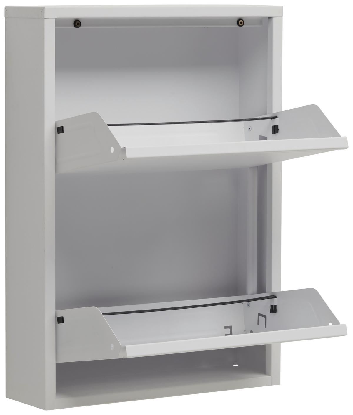 SZAFKA UCHYLNA NA BUTY FLY - biały, Basics, metal (50/70,5/15cm) - Carryhome