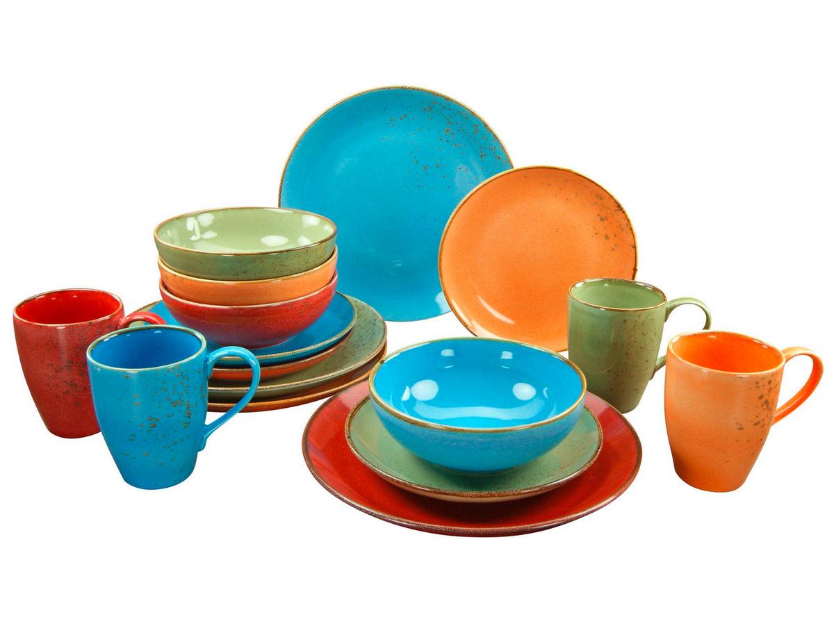 Kombiservice 19989, 16-teilig - Multicolor, Basics, Keramik (34/31,5/33cm) - Creatable