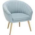 Sessel Hellblau - Naturfarben/Hellblau, MODERN, Textil (75/77/45/66cm) - Mömax modern living Sessel Hellblau - Naturfarben/Hellblau, MODERN, Textil (75/77/45/66cm) - Mömax modern living