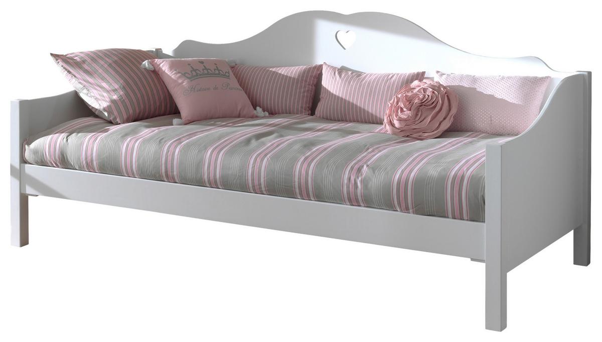 Kojenbett 90x200 Amori, Weiß - Weiß, KONVENTIONELL, Holzwerkstoff (90/200cm) - MID.YOU
