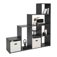 Regal Cassa 2 Anthrazit - Anthrazit, Konventionell, Holzwerkstoff (148/150/35cm) - Mömax