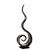 Skulptur Braun/Schwarz - Schwarz/Braun, Basics, Glas (14,00/40,00/8,00cm) - Leonardo