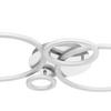 LED-TAKLAMPA KLAUSE - silver/nickelfärgad, Modern, metall/plast (95/52/7,7cm) - Mömax