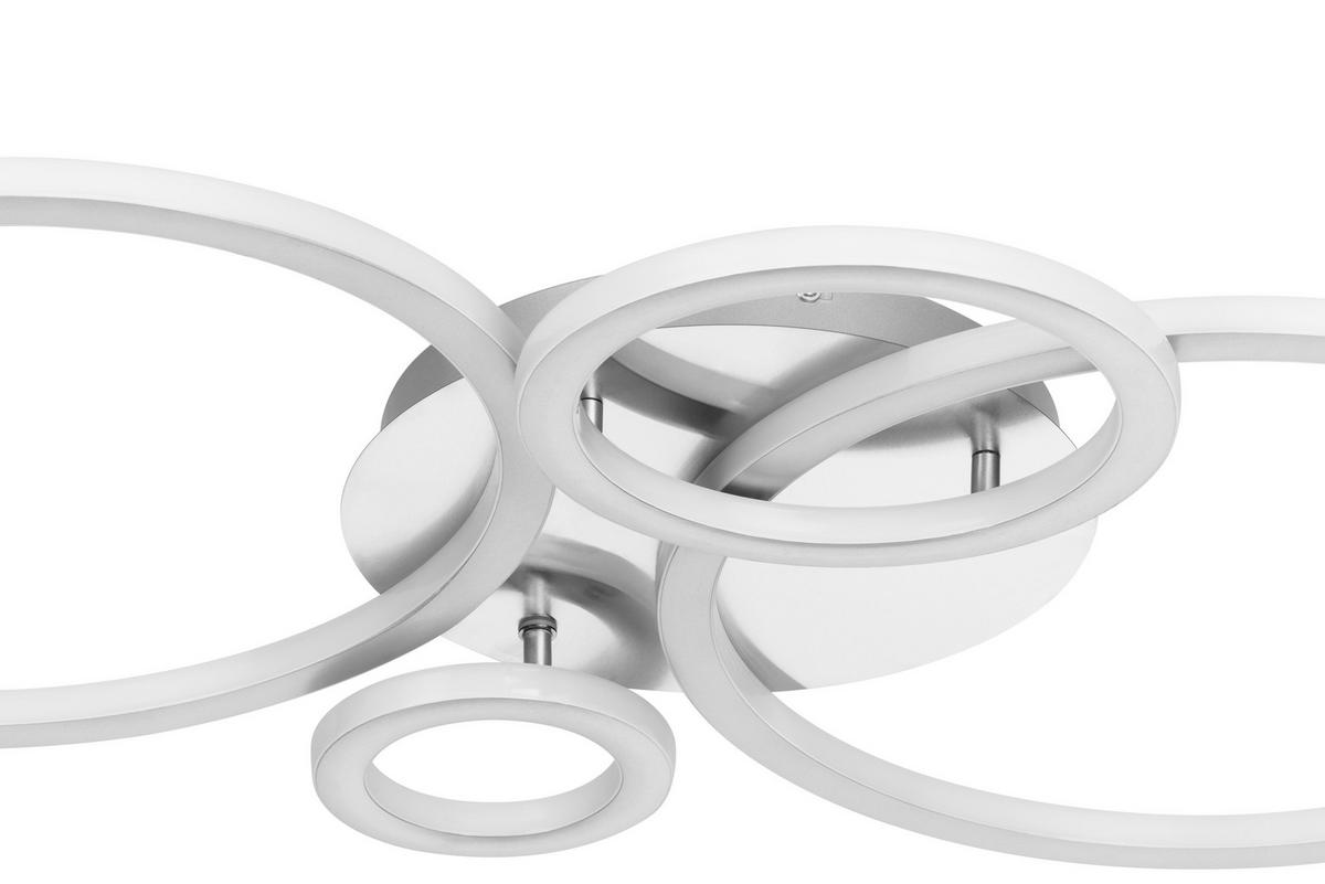 Stropna Led-svetilka Klause - srebrne barve/barve niklja, Moderno, kovina/umetna masa (95/52/7,7cm) - Mömax