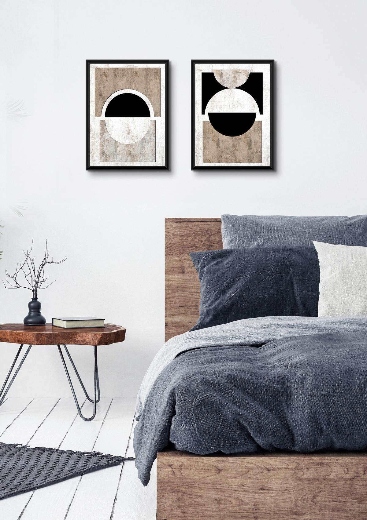 Bild Nero Multicolor ca. 30x40cm - Multicolor/Schwarz, Holzwerkstoff/Papier (30/40cm) - Modern Living