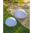 Solarleuchte Bowle, max. 0,06 Watt - Weiß, Kunststoff (25cm) - MÖMAX modern living