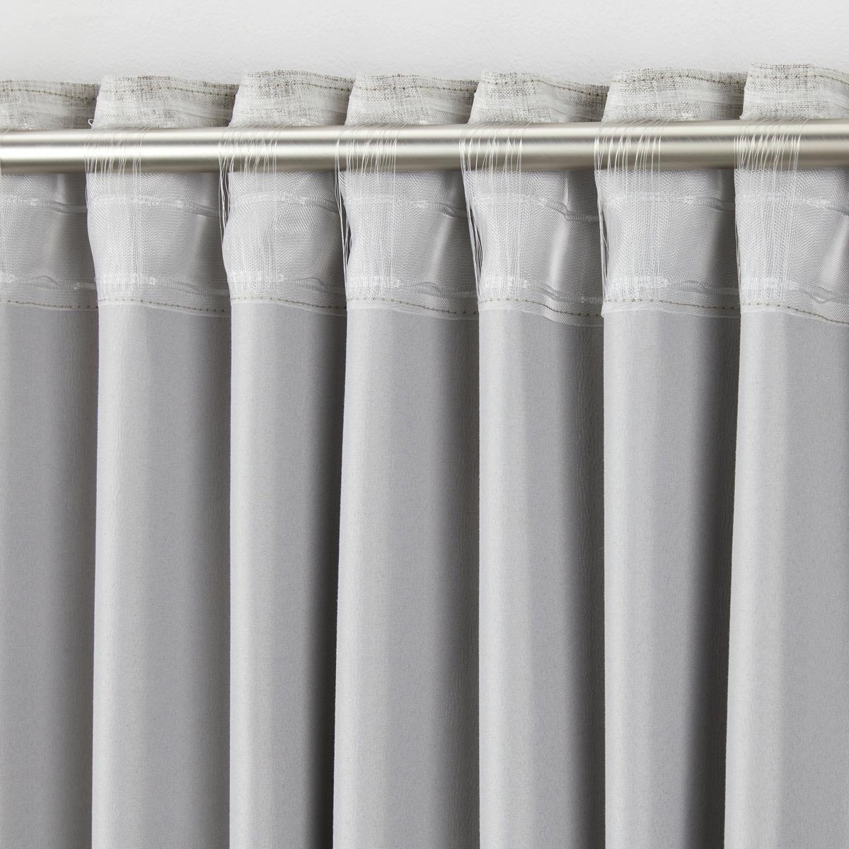 ZASŁONA DEKORACYJNA HARU - taupe, Modern, tkanina (140/245cm)