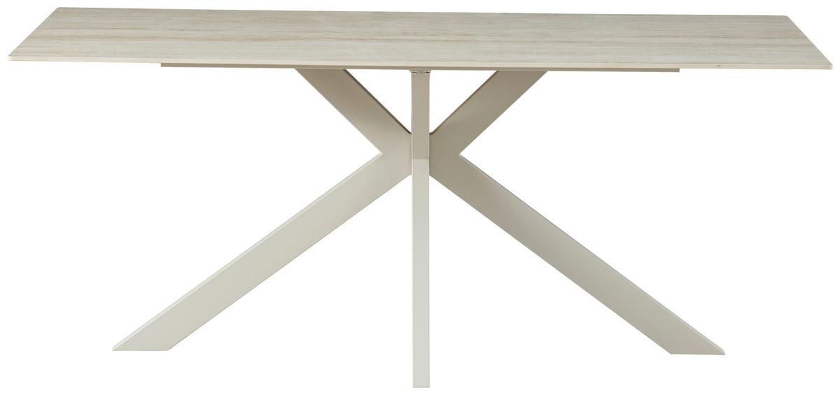 Jedilna Miza Logan, Bež, 180x90 - bež, Konvencionalno, kovina/keramika (180/76/90cm) - MID.YOU