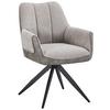 STOL MED ARMSTÖD CARO -GIGA- - grå/svart, Design, metall/textil (66/87/62cm) - Mömax