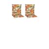 Niedriglehner Auflagen Tours 2er-Set ca. 98x46 cm Häuser - Gelb/Orange, Basics, Textil (98/46/8cm) - Gardenson