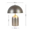 TISCHLEUCHTE CESAR - Champagner, MODERN, Kunststoff/Metall (23/23/30cm) - Mömax