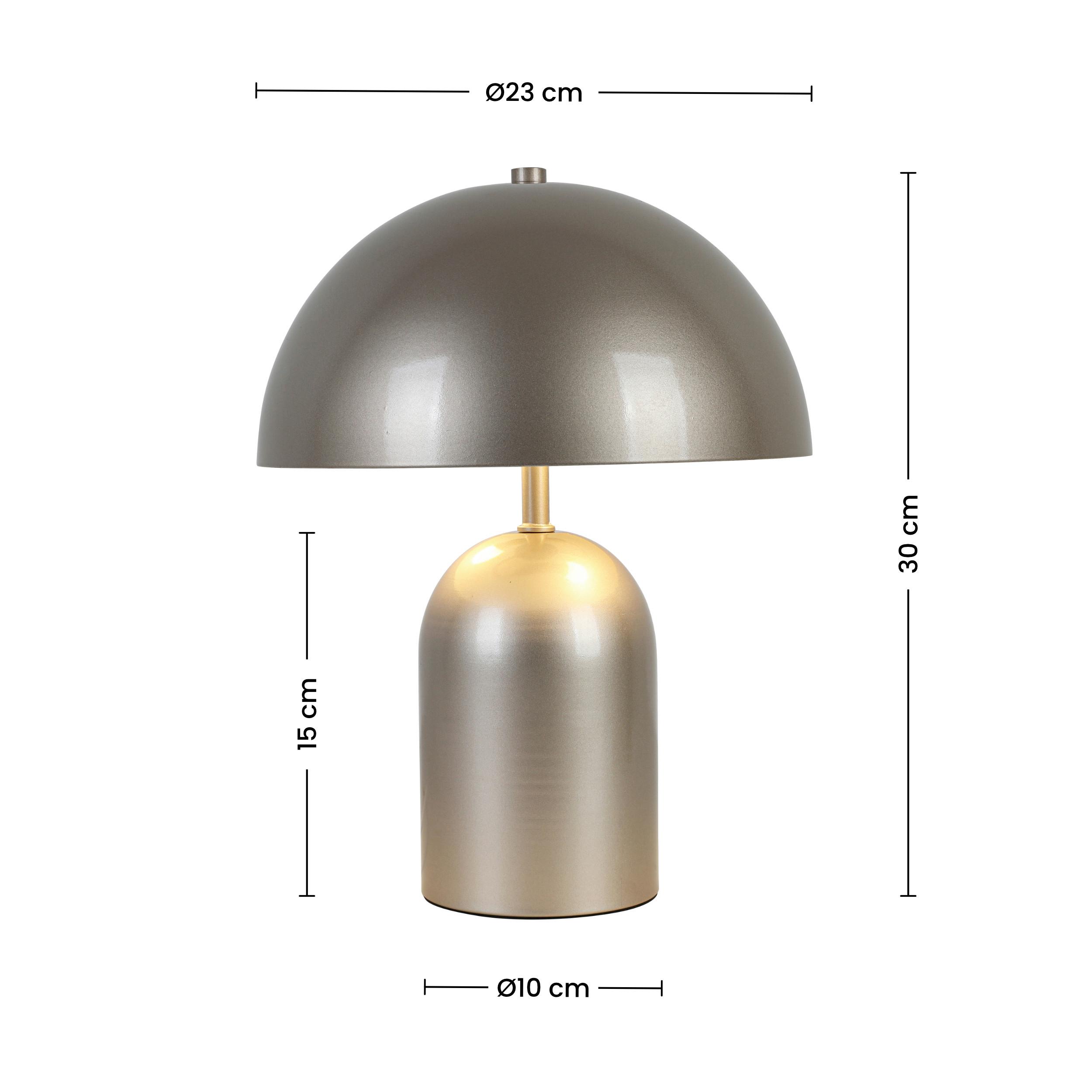 BORDSLAMPA CESAR - champagne, Modern, metall/plast (23/23/30cm) - Mömax