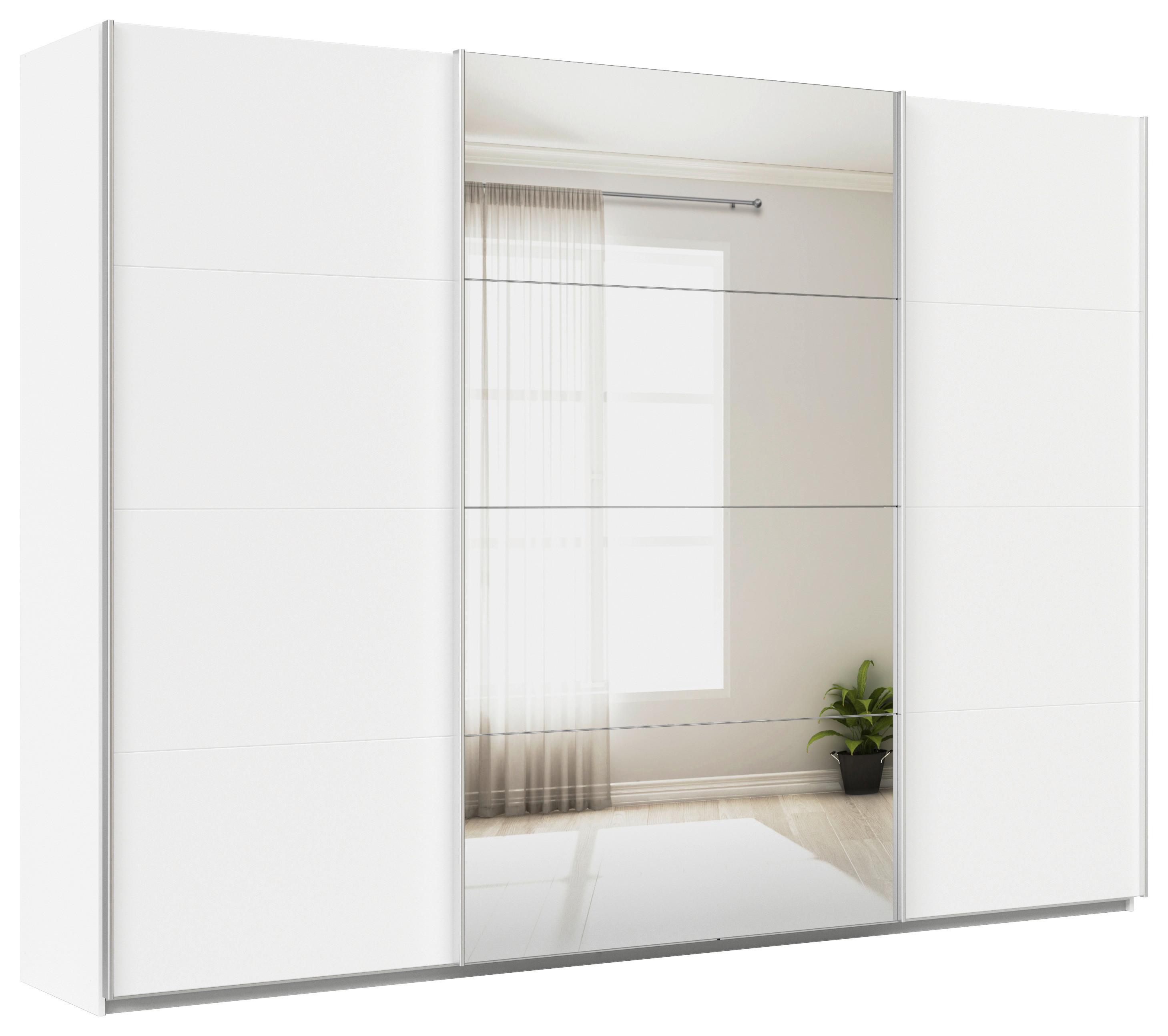 DULAP USI CULISANTE FELDKIRCH - argintiu/alb, Modern, material pe bază de lemn (315/229/62cm)