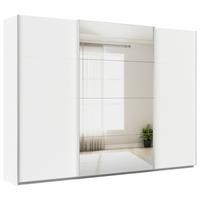 Ormar S Kliznim Vratima Feldkirch - bijela/srebrne boje, Moderno, drvni materijal/metal (315/229/62cm) - Modern Living