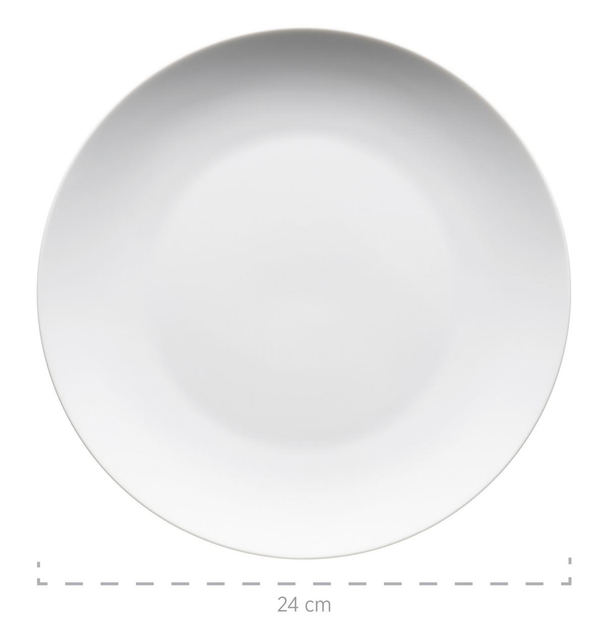 Kombiservice Barca Weiß, 30-teilig - Weiß, Basics, Keramik - Mäser