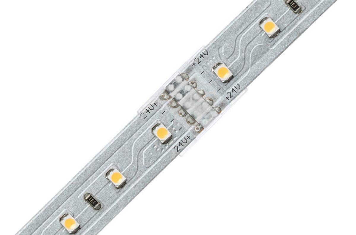 LED-Strip Connector in Weiß max. 114 Watt - Weiß, Basics, Kunststoff (2,0/0,45cm) - Paulmann
