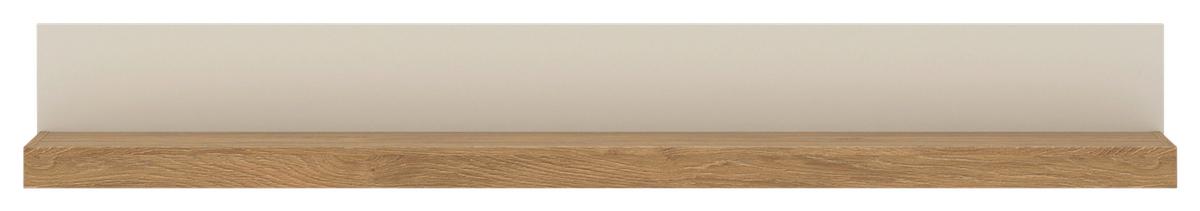 Zidna Polica Naxxar - kašmir/boje hrasta, Trend, drvni materijal (194/28/24,8cm) - Modern Living