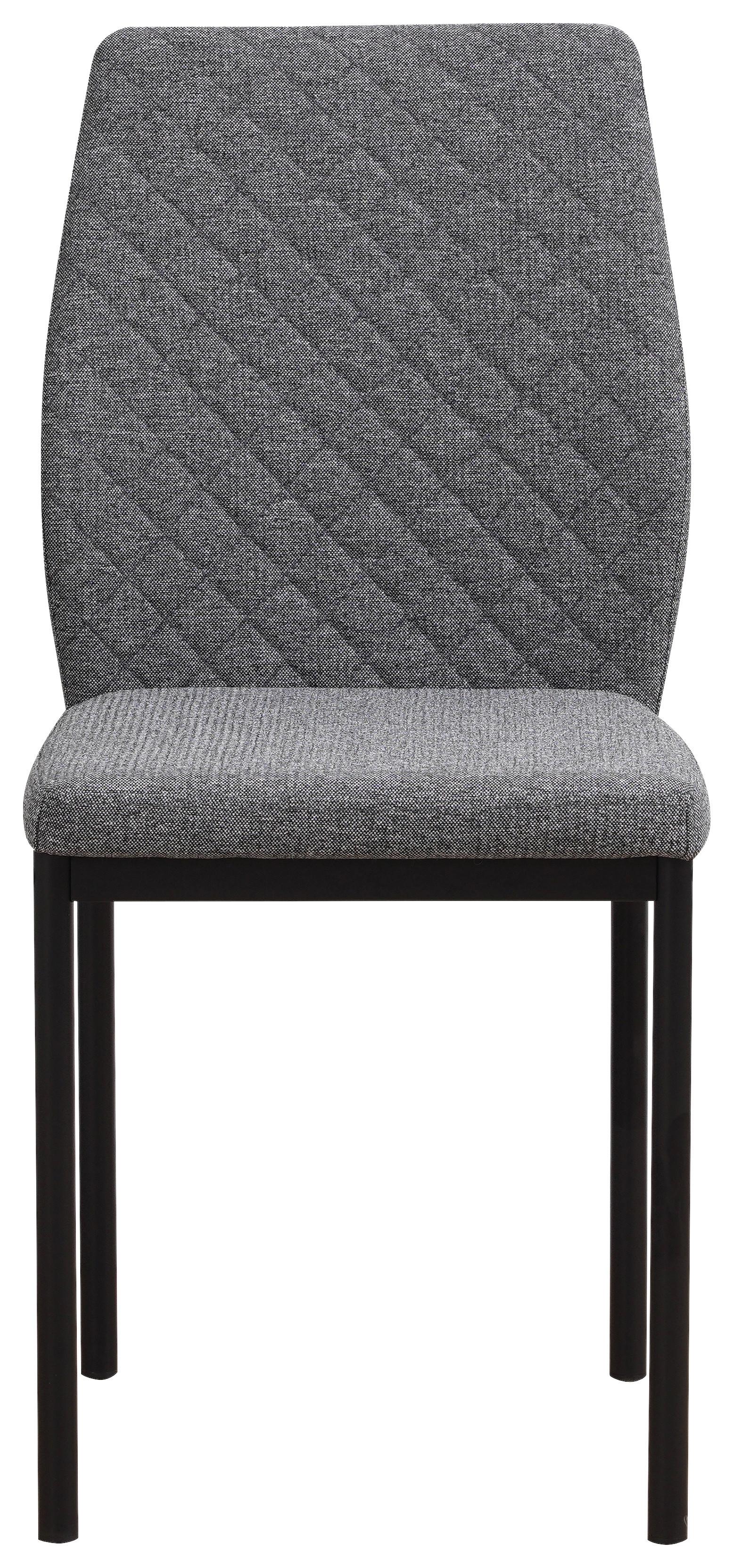 Scaun MIA - negru/gri, Basics, metal/textil (44/90/56cm) - Best Price
