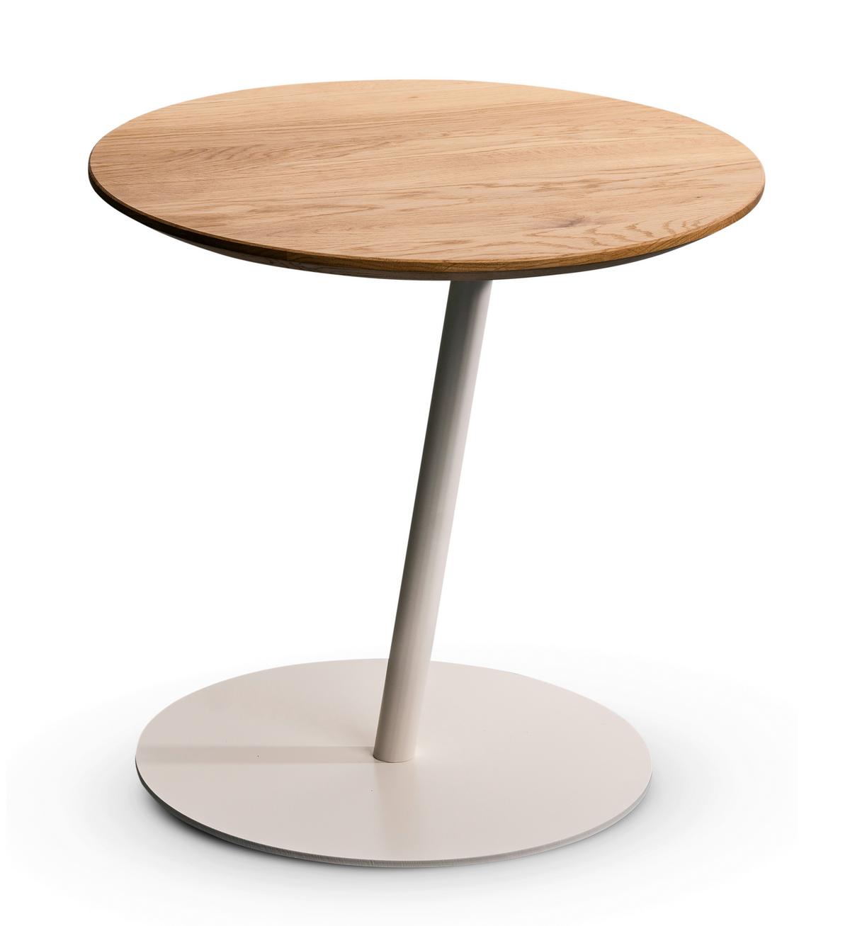 STOLIK BOCZNY LEA - dąb dziki, Design, metal/drewno (50/50/49cm) - Xora