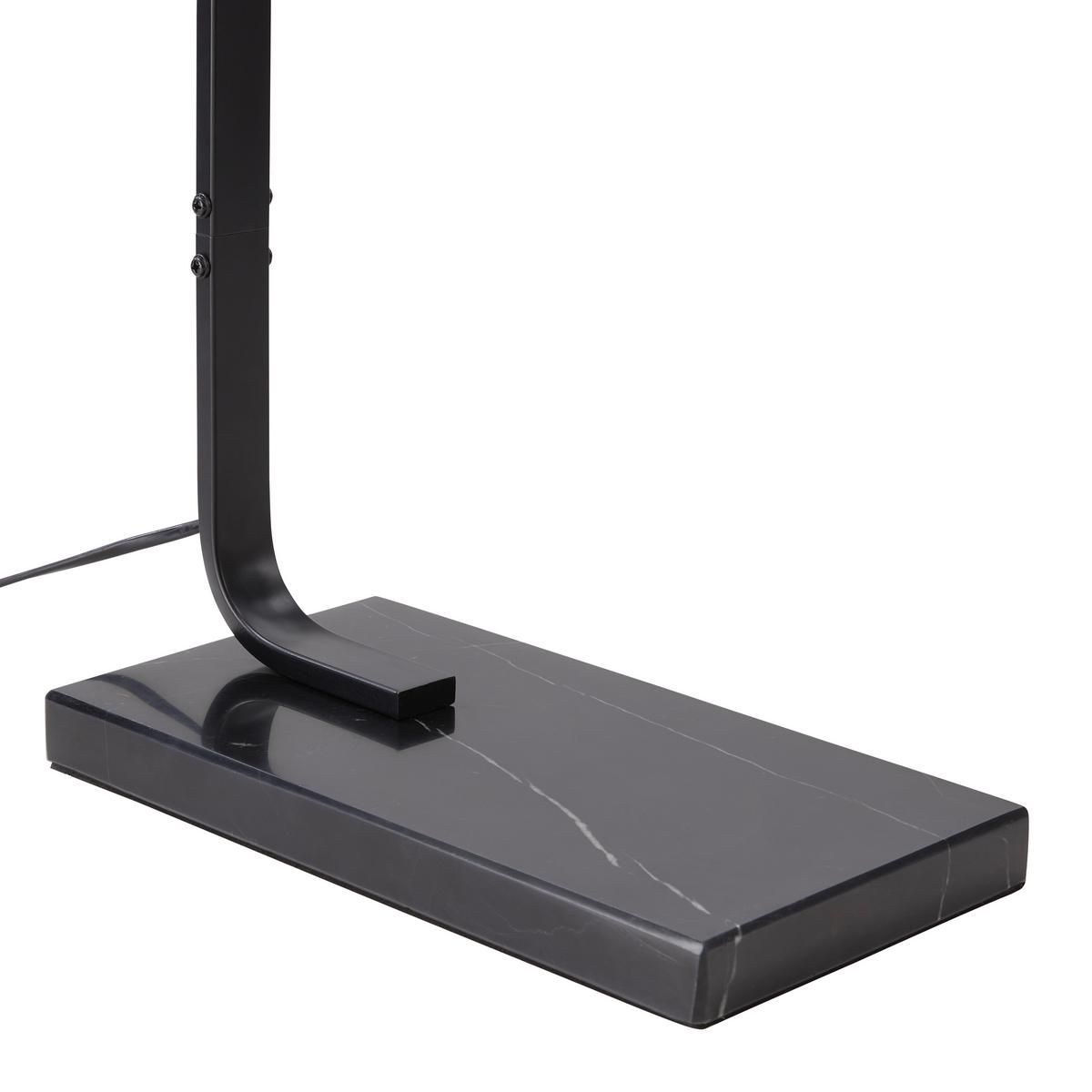 LAMPA STOJĄCA ALARA - czarny, Modern, kamień/metal (45/35/170cm) - Bessagi Home