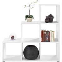 Regal in Weiss mit 6 Fächer - Weiss, Modern, Holzwerkstoff (112/114/35cm) - Mömax