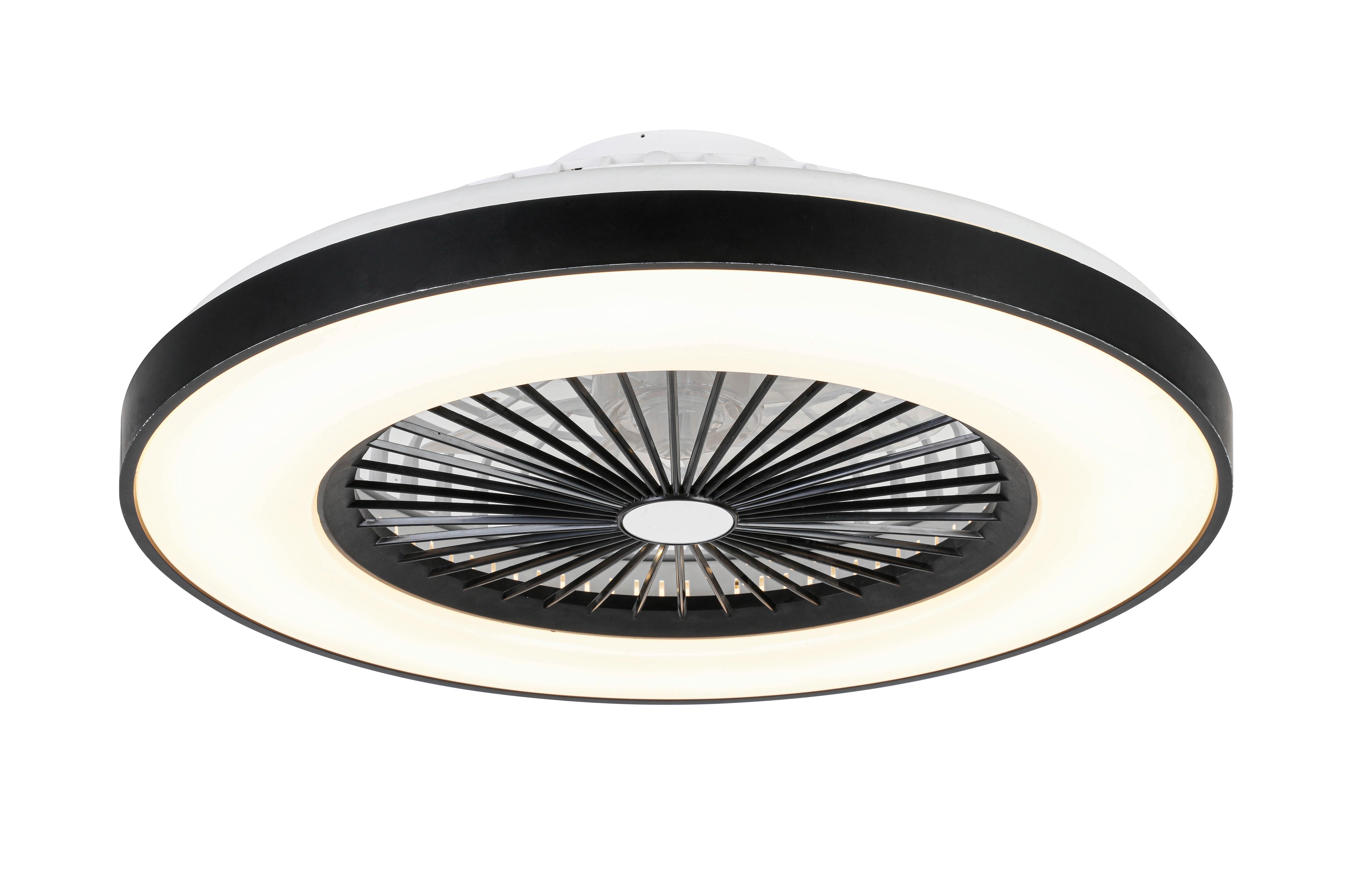 Stropna Led-svetilka Mitzi - črna/bela, Moderno, umetna masa (57/19cm) - Mömax