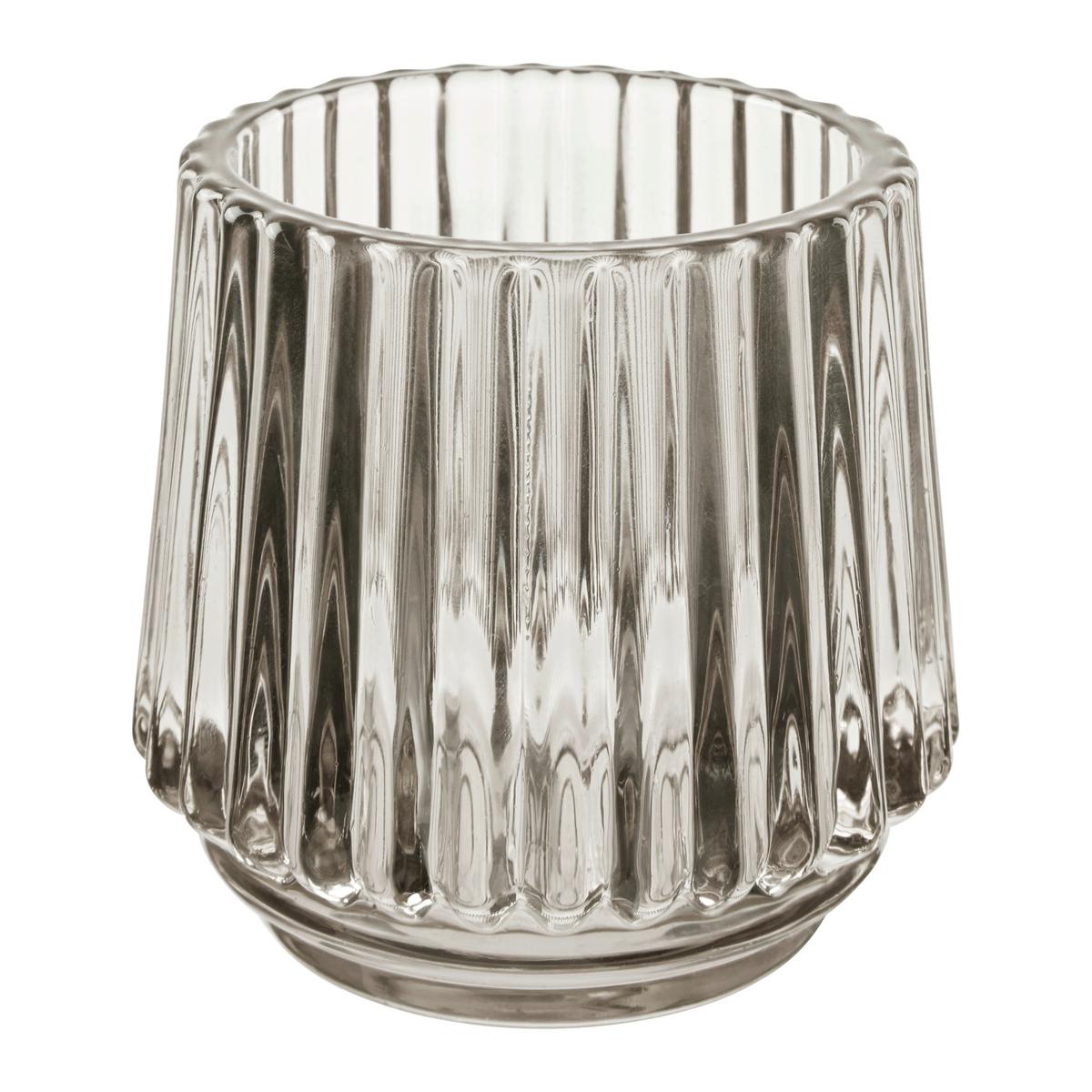 Suport de lumânare antivânt Tiago - albastru/străveziu, Konventionell, sticlă (7/7cm) - Mömax