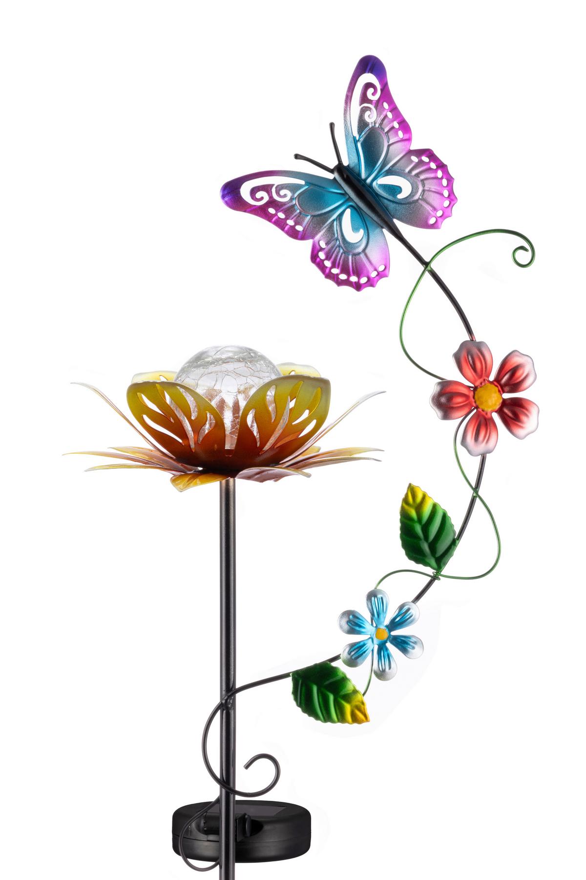 LAMPA SOLARNA ANEMONE - przejrzysty, Lifestyle, tworzywo sztuczne/metal (21,5/82/15,2cm) - Ambia Garden