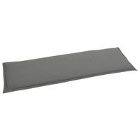 Bankauflage Anthrazit ca. 148x6x48cm - Anthrazit, Basics, Textil (148/6/48cm)
