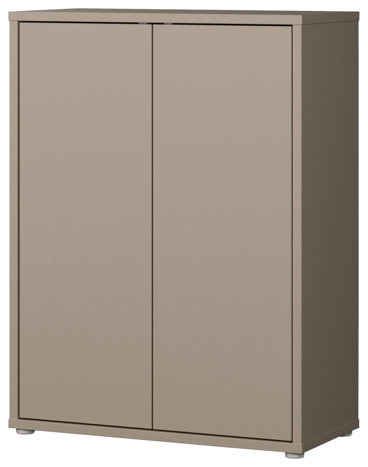 Omara Za Čevlje Alice, Rjavosiva - rjavosiva/siva, Moderno, umetna masa/leseni material (74,5/99,1/34,9cm) - Modern Living