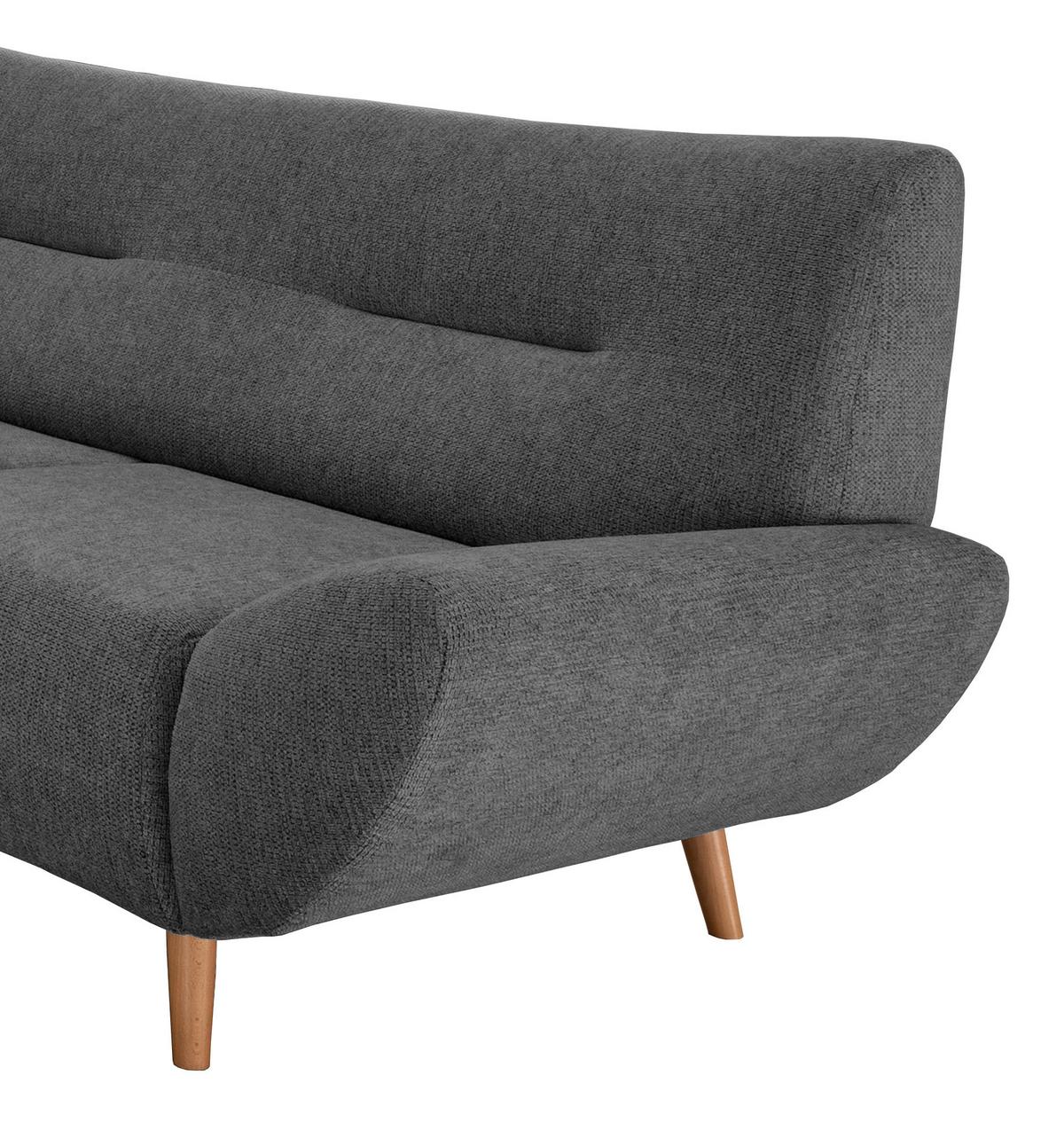 3-Sitzer-Sofa Drago Anthrazit Chenille - Wildeiche/Anthrazit, MODERN, Holz/Textil (205/81/90cm) - MID.YOU