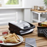 Tischgrill Tefal - Edelstahlfarben/Schwarz, KONVENTIONELL (20/36/28cm) - TEFAL