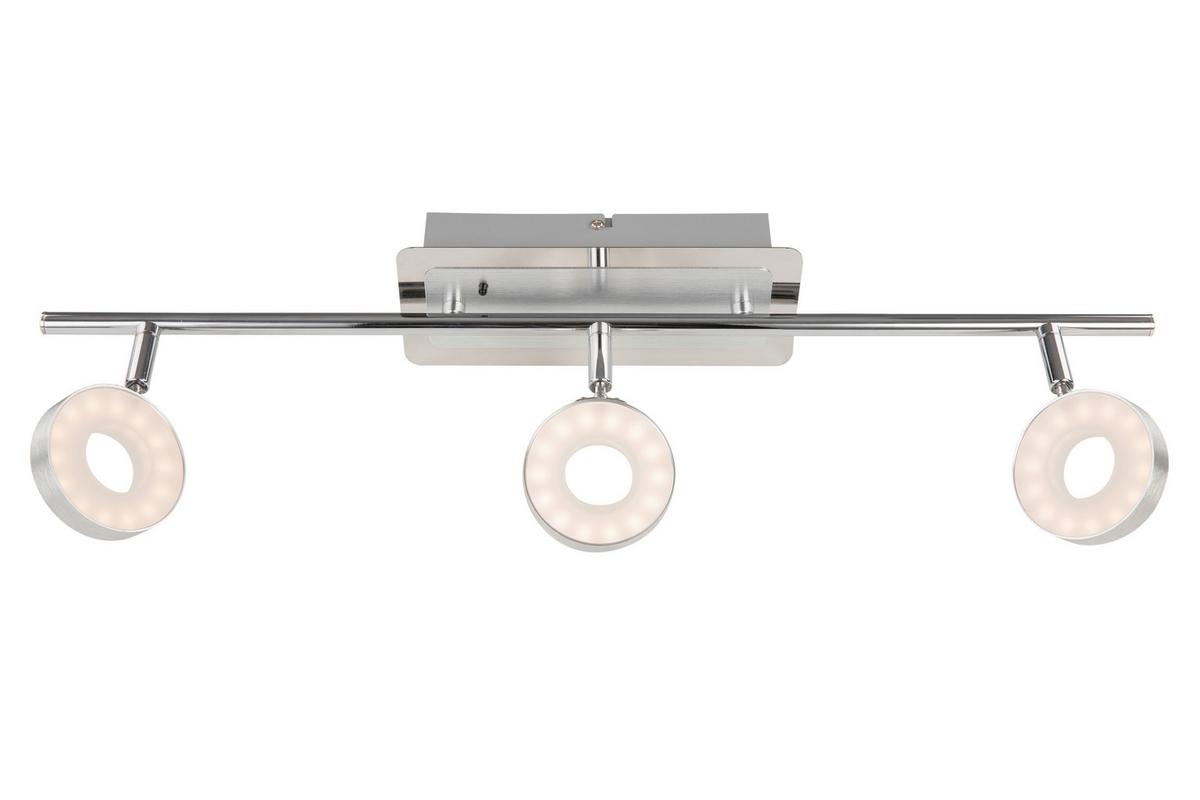 LAMPA REFLEKTOROWA LED INELE - kolor aluminiowy/kolor chromowy, Trend, metal (60,5/9/18,5cm) - Novel