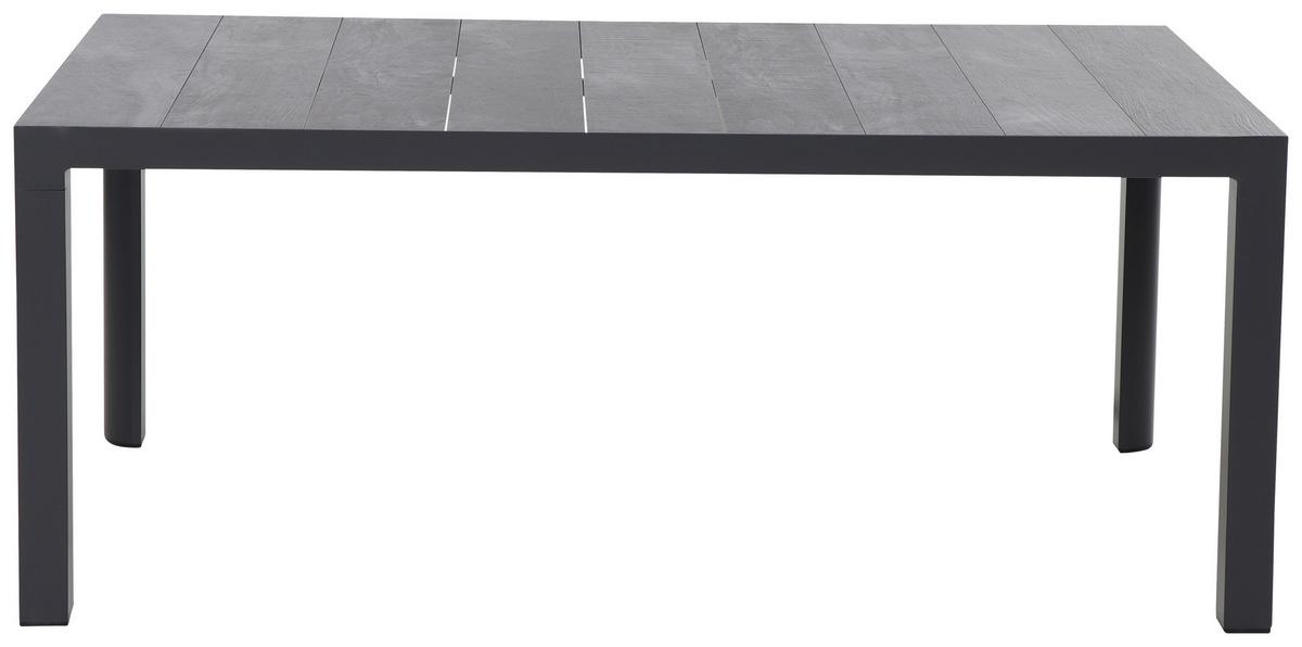 Gartentischgruppe Reno 5-tlg. Anthrazit - Anthrazit, Basics, Keramik/Kunststoff (100/88/180cm) - Siena Garden