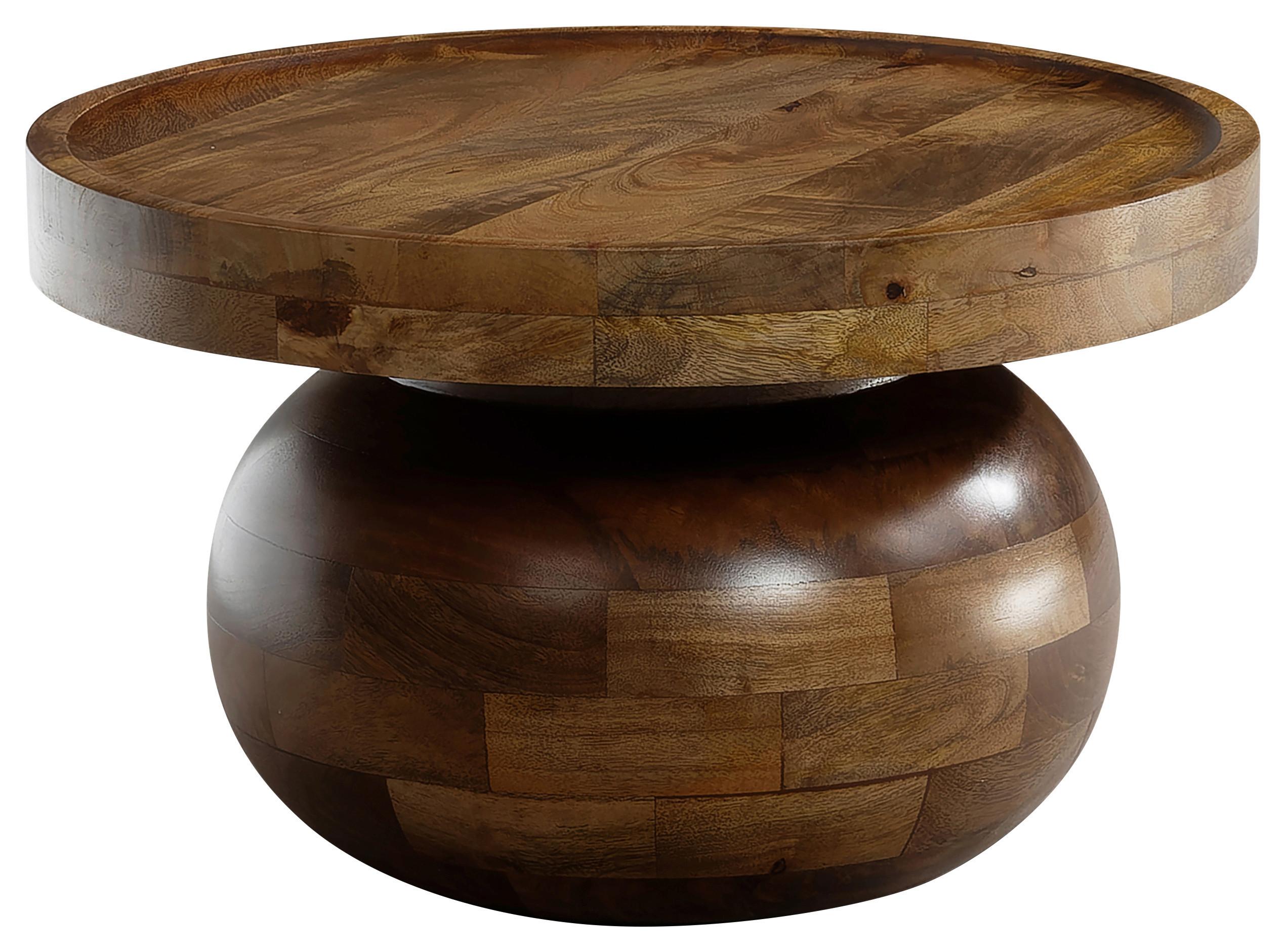 Klubska Miza Mango - rjava, Design, les (50/50/30,5cm) - MID.YOU